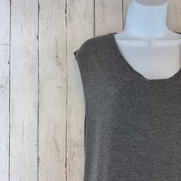 Kit and Ace Gray Stretch Cashmere Blend Sleeveless Everywhere Maxi Dress Size 10 - Picture 3 of 15